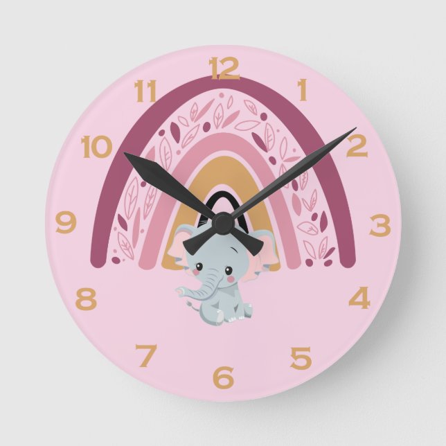 Rainbow Round Clock (Front)