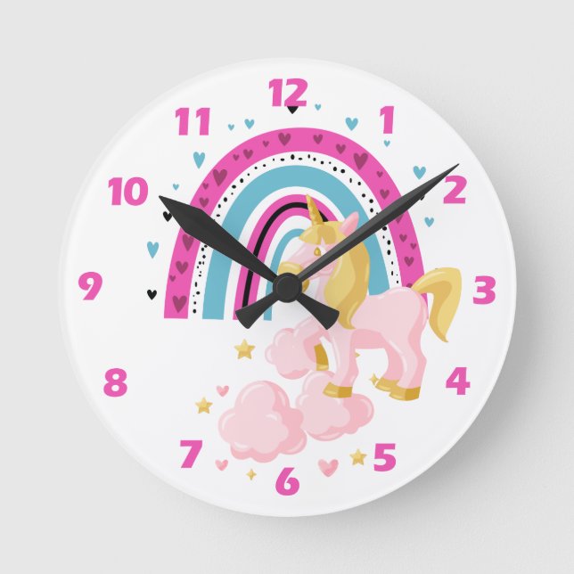 Rainbow Round Clock (Front)