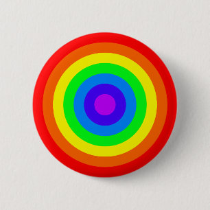 Rainbow Roundel 2 Inch Round Button