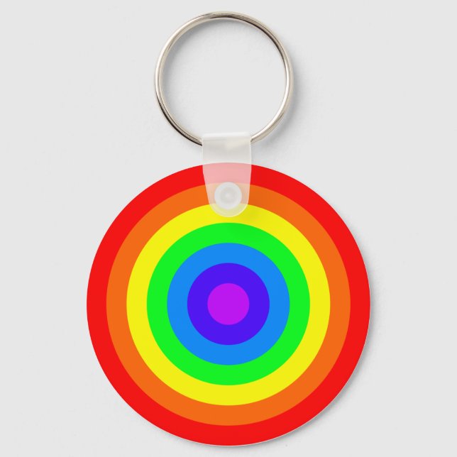 Rainbow Roundel Keychain (Front)