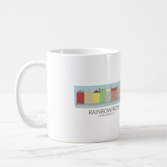 Rainbow Row Charleston, SC Coffee Mug (Left)