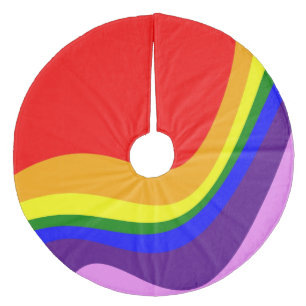 Rainbow Roy G Biv Fleece Tree Skirt