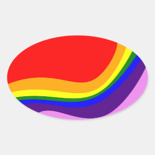 Rainbow Roy G Biv Oval Sticker