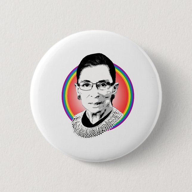 Rainbow Ruth 2 Inch Round Button (Front)