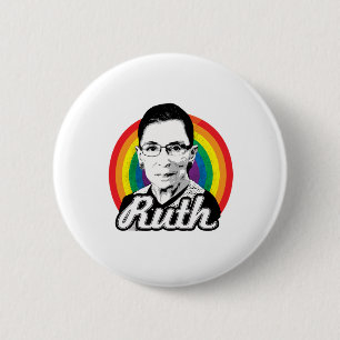 Rainbow Ruth - LGBT Politics - 2 Inch Round Button