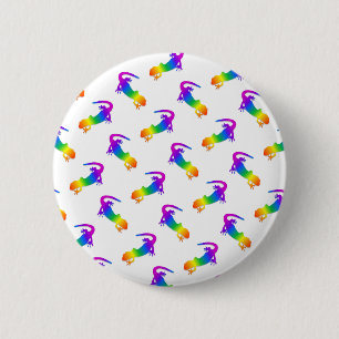 Rainbow Salamander 2 Inch Round Button