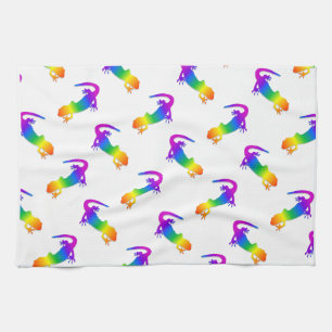 Rainbow Salamander Kitchen Towel