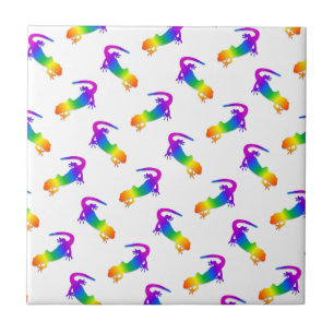 Rainbow Salamander Tile