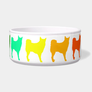 Rainbow Samoyed Pet Bowl