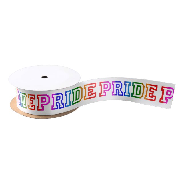 Rainbow Satin PRIDE Ribbon (Spool)