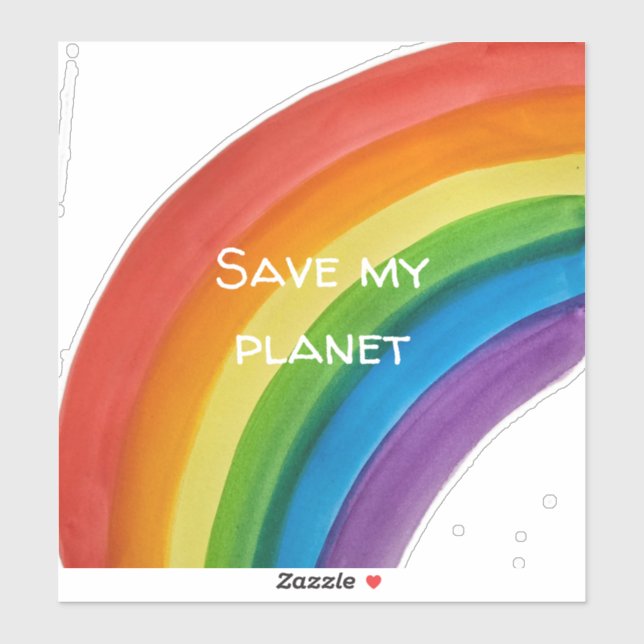 RAINBOW Save my planet (customizable) (Sheet)