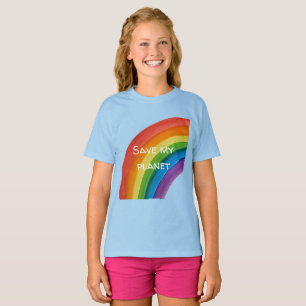 RAINBOW Save my planet (customizable) T-Shirt