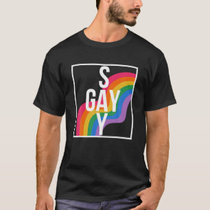 Rainbow Say Gay Protect Queer Kids Pride Month LGB T-Shirt