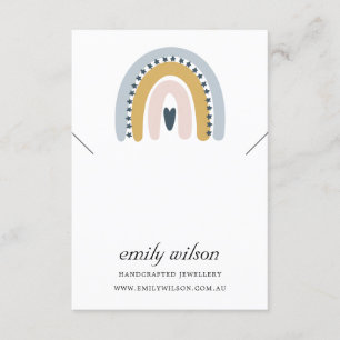 RAINBOW SCANDI NECKLACE BRACELET DISPLAY CARD