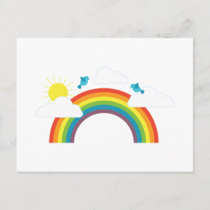 Rainbow Scene Postcard