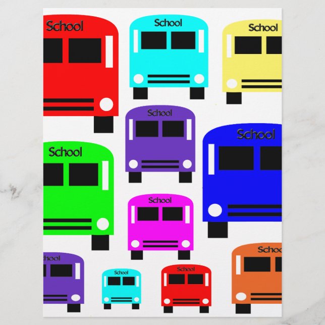 rainbow school buses (Front)