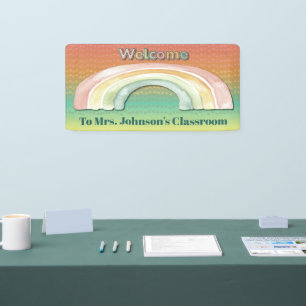 Rainbow School Classroom Welcome Banner