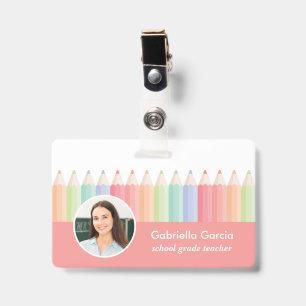 Rainbow School Teacher Photo ID Badge