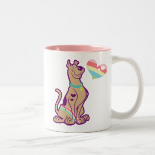 Rainbow Scooby-Doo Two-Tone Coffee Mug