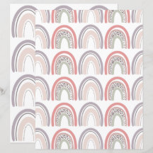 rainbow scrapbook paper