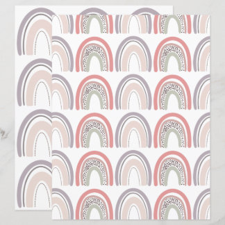rainbow scrapbook paper