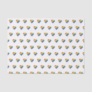 Rainbow scribble heart tissue paper