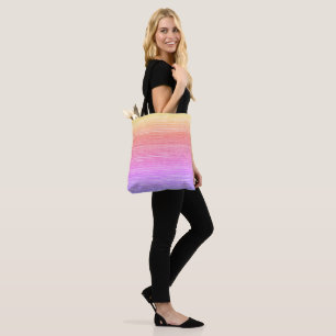 Rainbow Sea Grass Beach Coastal Pattern  Tote Bag