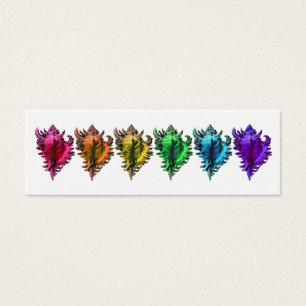 Rainbow Sea Shells Reception Table Seating Cards