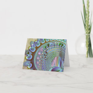 Rainbow Seashell Note Card