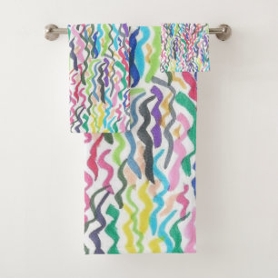 Rainbow Seaweed  Bath Towel Set