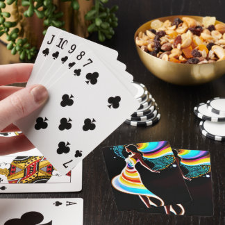 Rainbow serenity playing cards