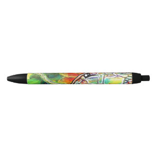 Rainbow Serpant  Black Ink Pen