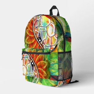 Rainbow Serpant  Printed Backpack
