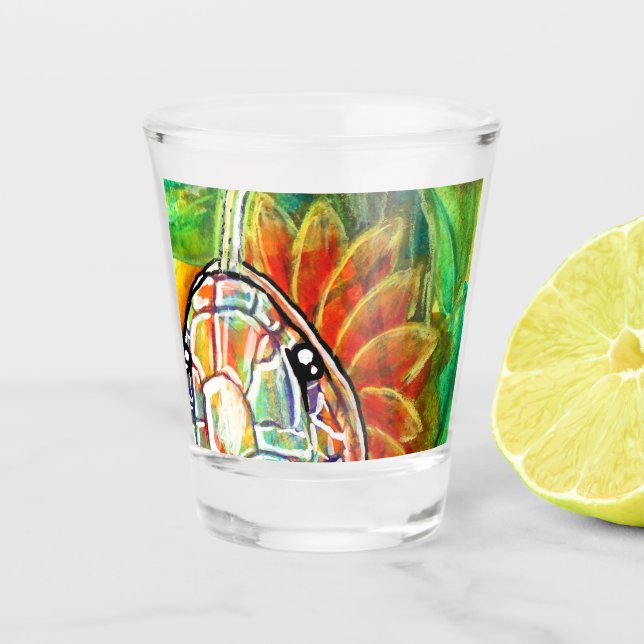 Rainbow Serpant  Shot Glass (Front)