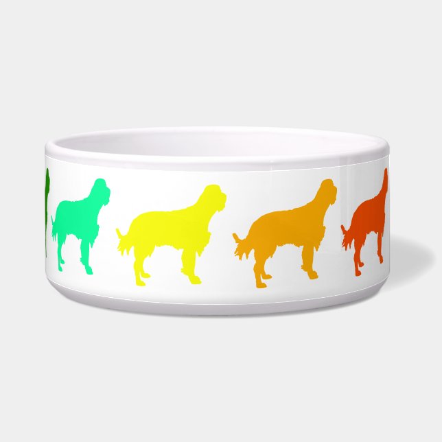 Rainbow Setter Pet Bowl (Right)