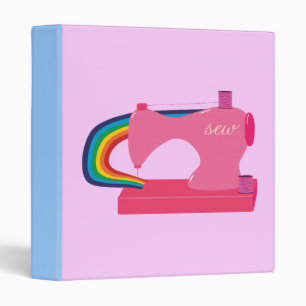 Rainbow Sewing Machine Binder