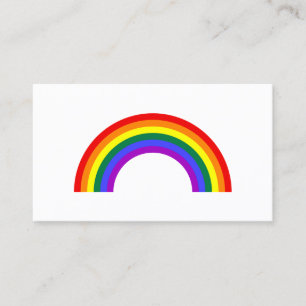 Rainbow Shape Business Card