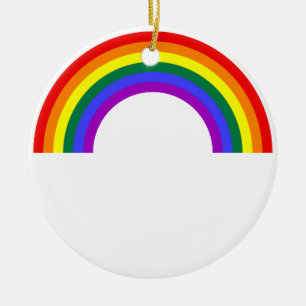 Rainbow Shape Ceramic Ornament