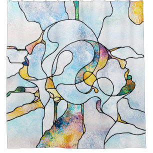 Rainbow Shards. Unity of Stained Glass series. Bac