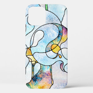 Rainbow Shards. Unity of Stained Glass series. Bac iPhone 12 Case