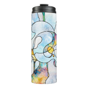 Rainbow Shards. Unity of Stained Glass series. Bac Thermal Tumbler