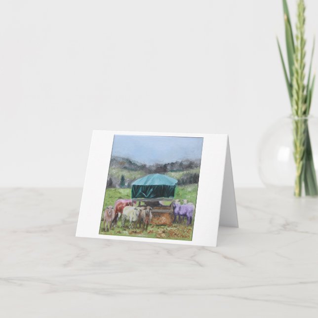 Rainbow Sheep blank cards (Front)