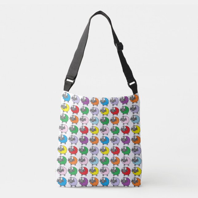 Rainbow Sheep Crossbody Bag (Front)