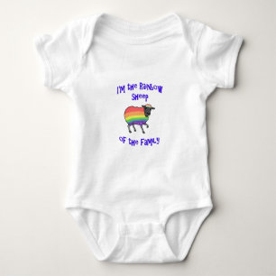 Rainbow Sheep of the Family Baby Bodysuit