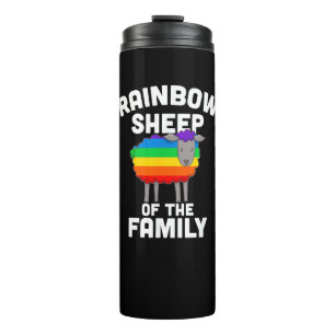 Rainbow Sheep Of The Family Gay Pride LGBTQ Equali Thermal Tumbler