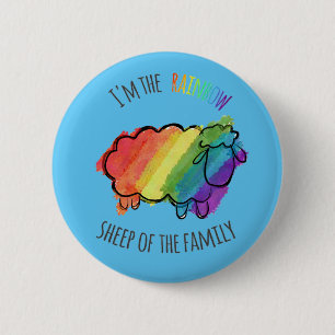 Rainbow Sheep Pin