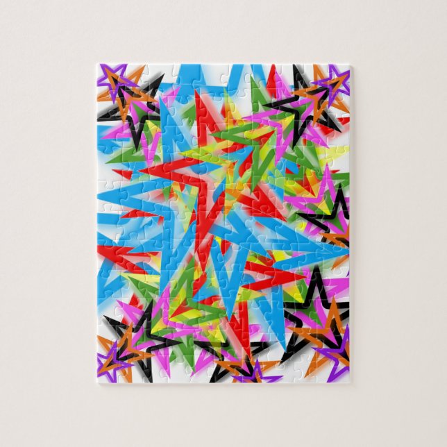 Rainbow Shooting Stars Puzzle (Vertical)