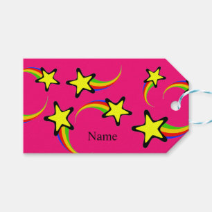 Rainbow Shooting Stars Thunder_Cove Gift Tags