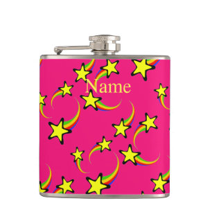 Rainbow Shooting Stars Thunder_Cove Hip Flask