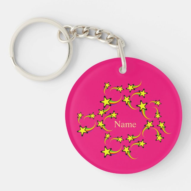 Rainbow Shooting Stars Thunder_Cove Keychain (Front)